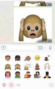 screen afbeelding van Abused emojis